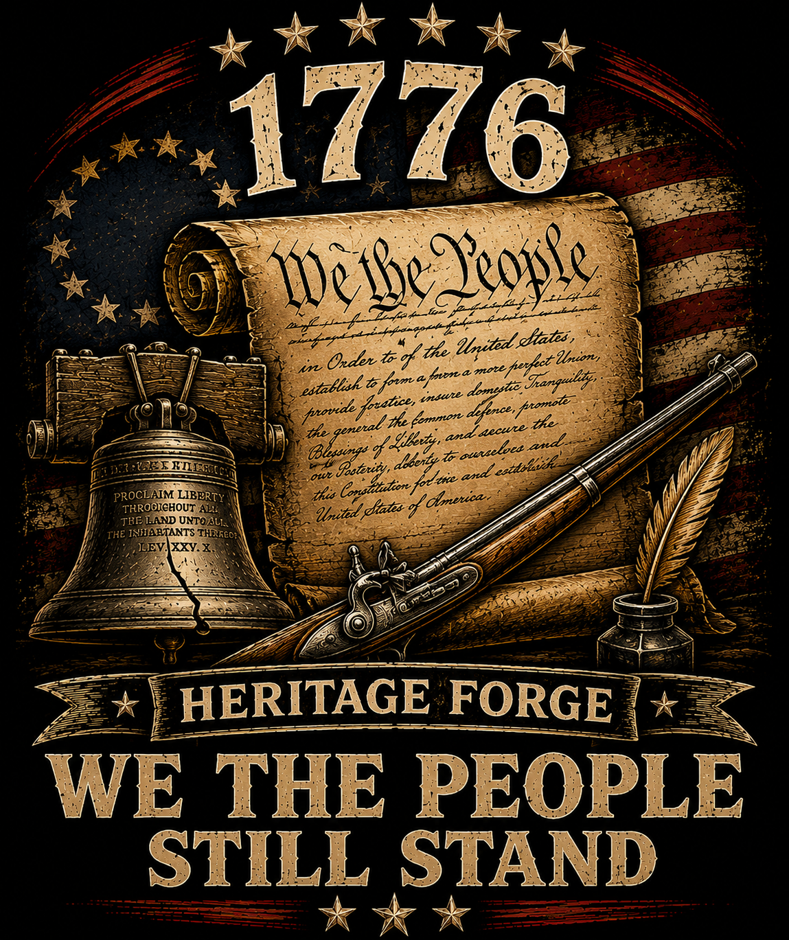 HF-V004

1776 We The People Still Stand Tee
